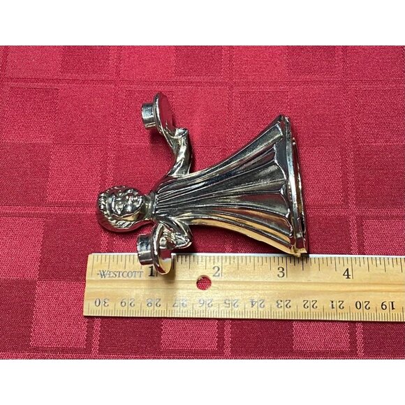 Silver Plated Choir Girl Mini Candle Stick Holder Made in Italy - Picture 4 of 6